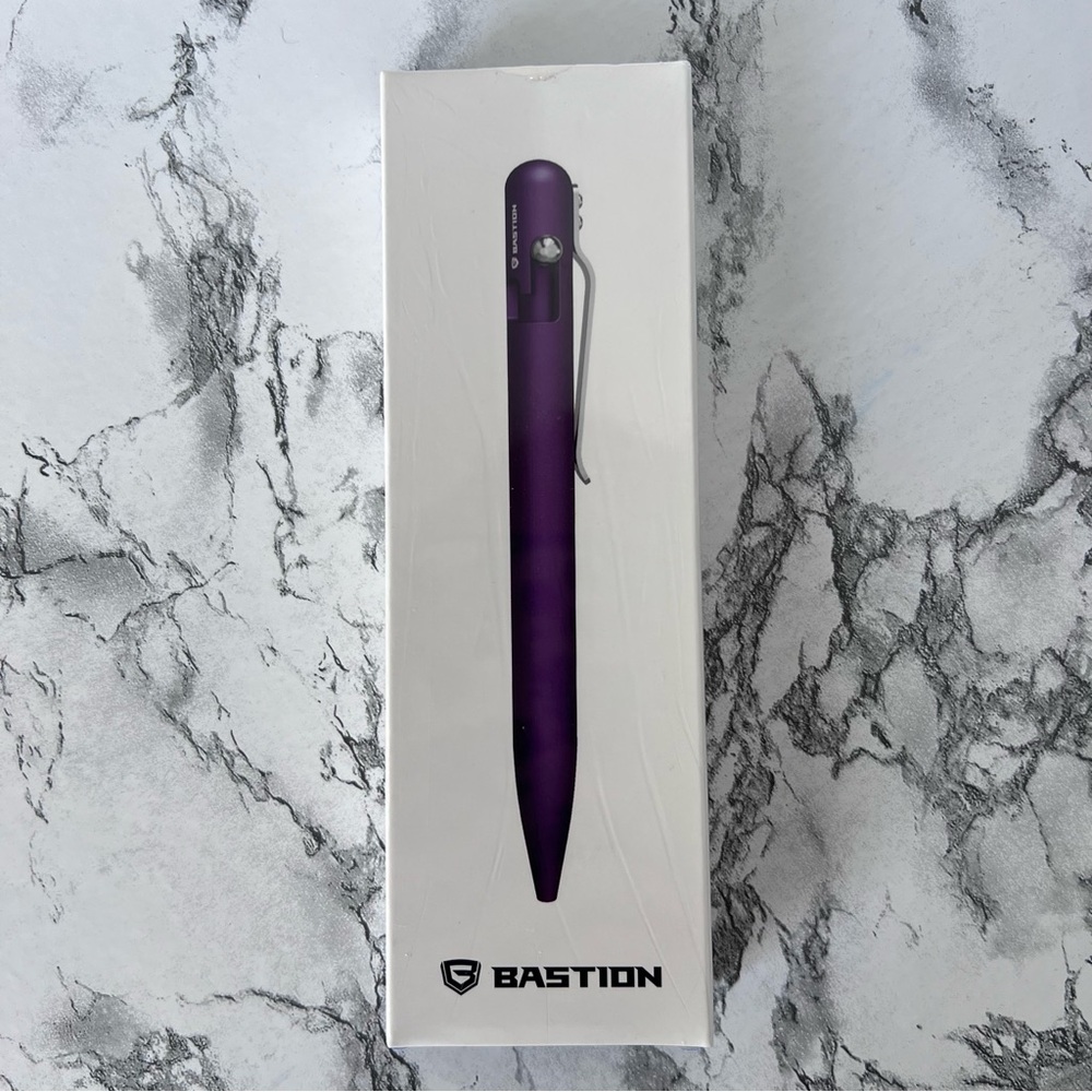 Bastion Bolt Action Aluminum Pen in Purple, NWT
